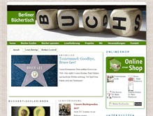 Tablet Screenshot of buechertisch.org